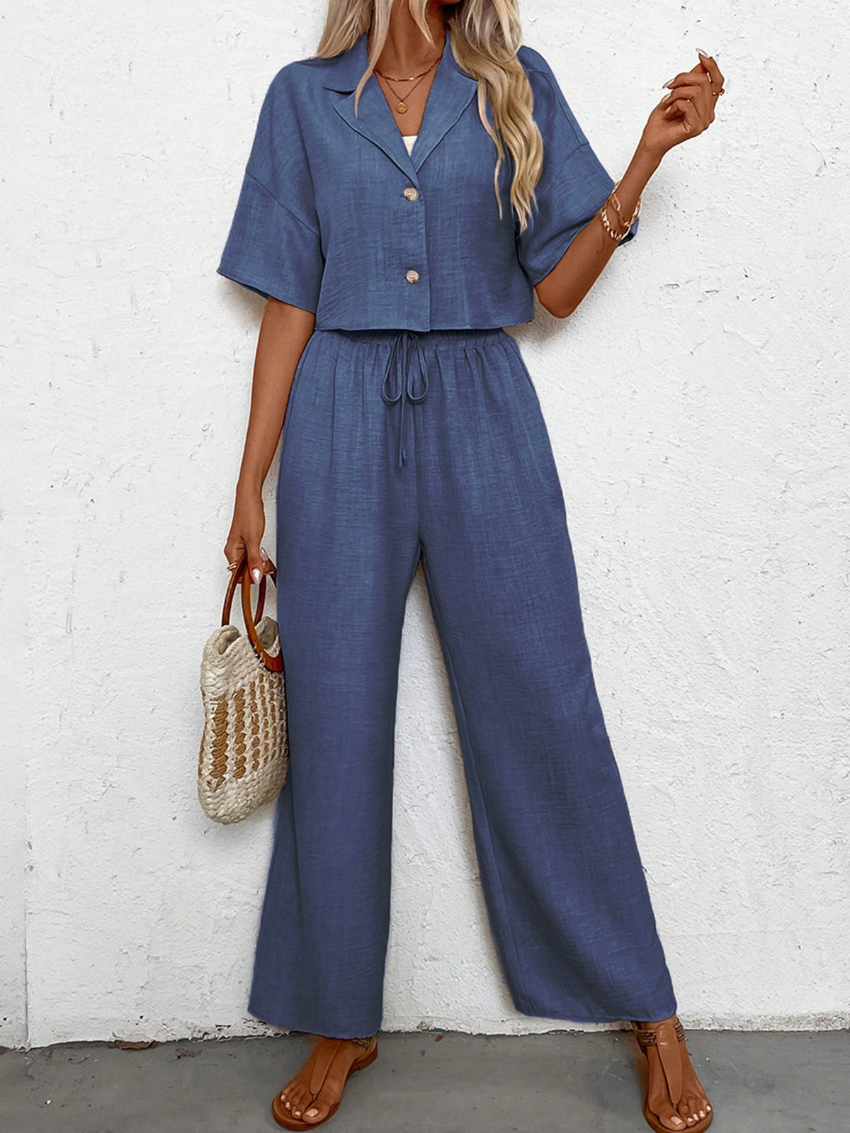 Conjunto de Linho Casual