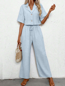 Conjunto de Linho Casual