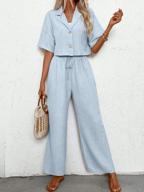 Conjunto de Linho Casual