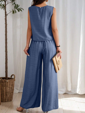 Conjunto de Linho com Regata e Calça Longa