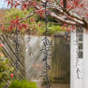 6 Luzes Externas em Cascata LED Branco Quente